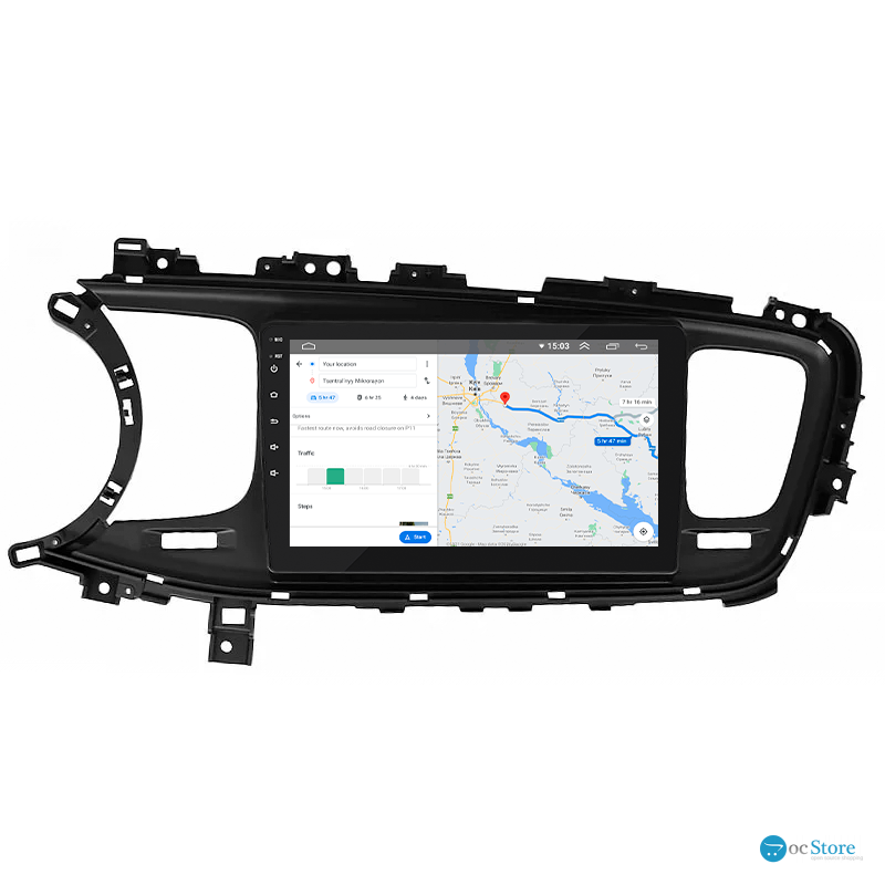 Штатная магнитола Lesko для Kia Optima III Рестайлинг 2013-2015 экран 9" 2/32Gb Wi-Fi GPS Base