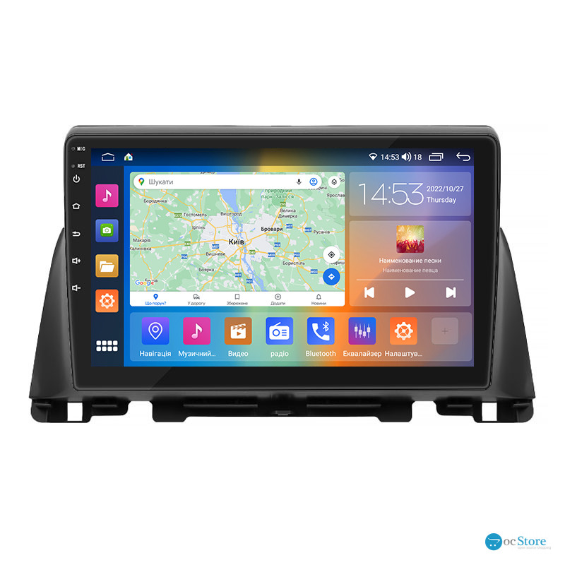 Штатная магнитола Lesko для Kia Optima IV 2015-2018 экран 10" 2/32Gb CarPlay 4G Wi-Fi GPS Prime