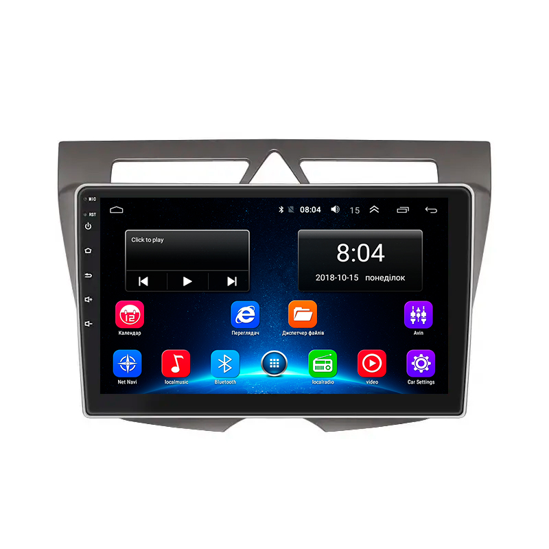 Штатная магнитола Lesko для Kia Picanto I Рестайлинг 2007-2011 экран 9" 2/32Gb Wi-Fi GPS Base