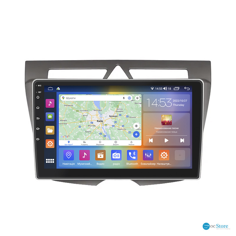 Штатная магнитола Lesko для Kia Picanto I Рестайлинг 2007-2011 экран 9" 4/64Gb CarPlay 4G Wi-Fi GPS Prime
