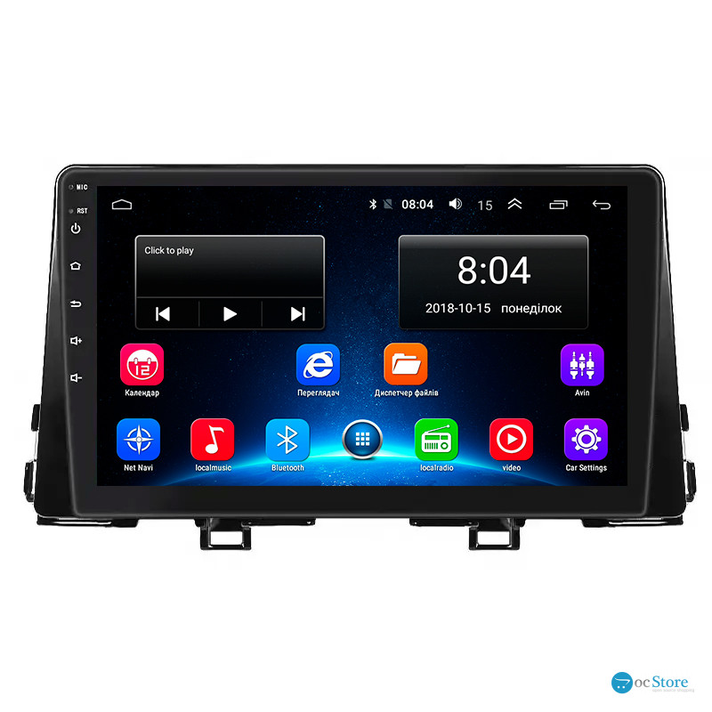 Штатная магнитола Lesko для Kia Picanto III 2017-2021 экран 9" 2/32Gb Wi-Fi GPS Base