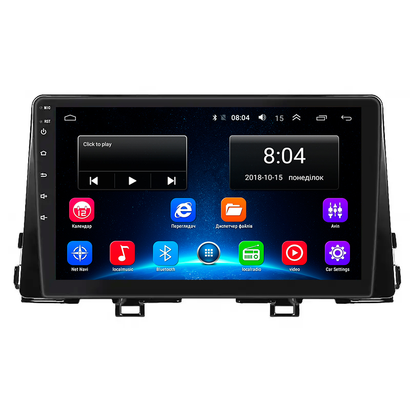 Штатная магнитола Lesko для Kia Picanto III 2017-2021 экран 9" 2/32Gb Wi-Fi GPS Base