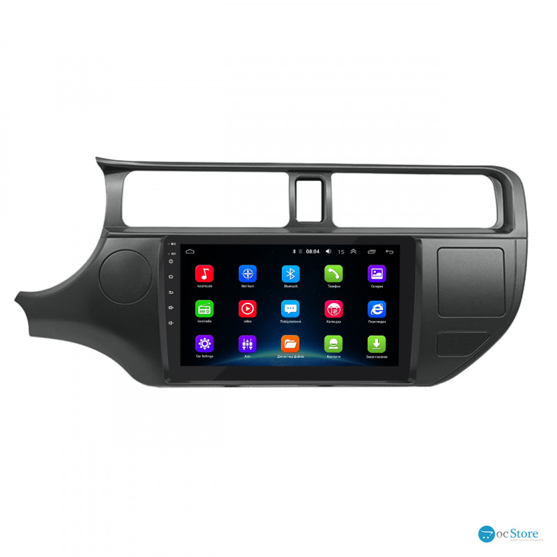 Штатная магнитола Lesko для Kia Rio III 2011-2015 экран 9" 2/32Gb Wi-Fi GPS Base