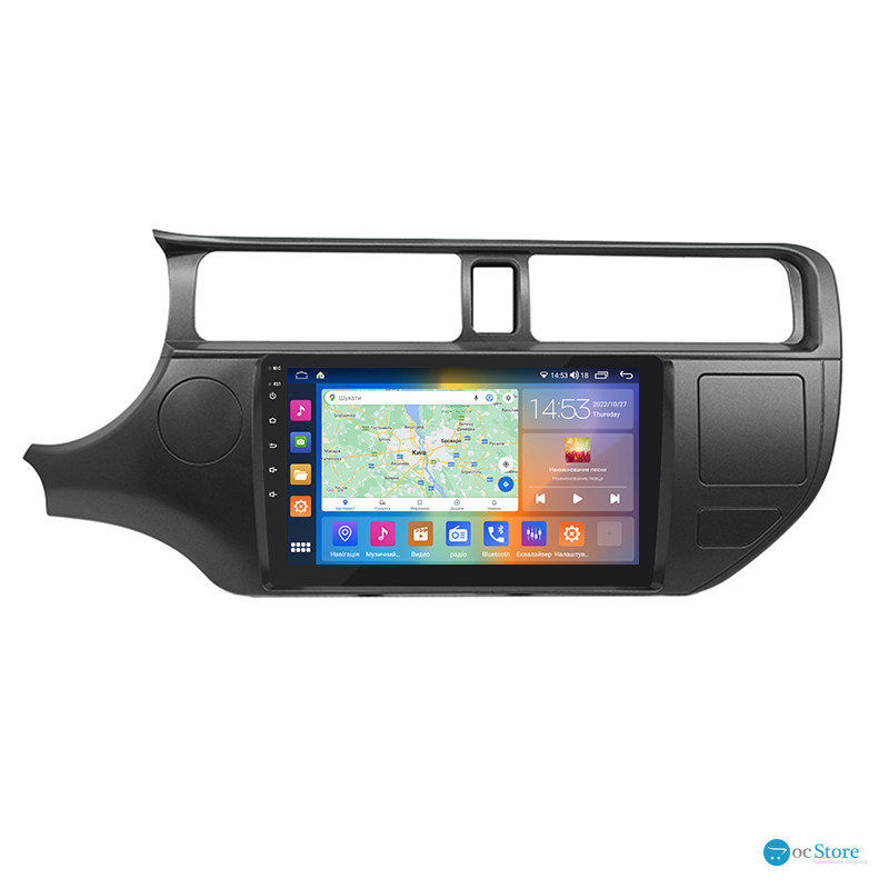 Штатная магнитола Lesko для Kia Rio III 2011-2015 экран 9" 2/32Gb CarPlay 4G Wi-Fi GPS Prime