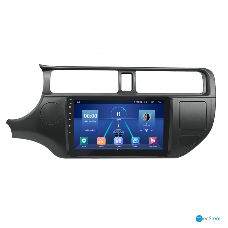 Штатная магнитола Lesko для Kia Rio III 2011-2015 экран 9" 2/32Gb 4G Wi-Fi GPS Top