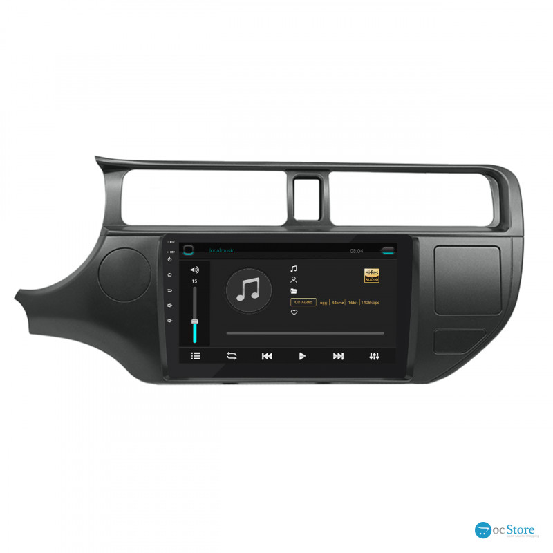 Штатная магнитола Lesko для Kia Rio III 2011-2015 экран 9" 2/32Gb 4G Wi-Fi GPS Top