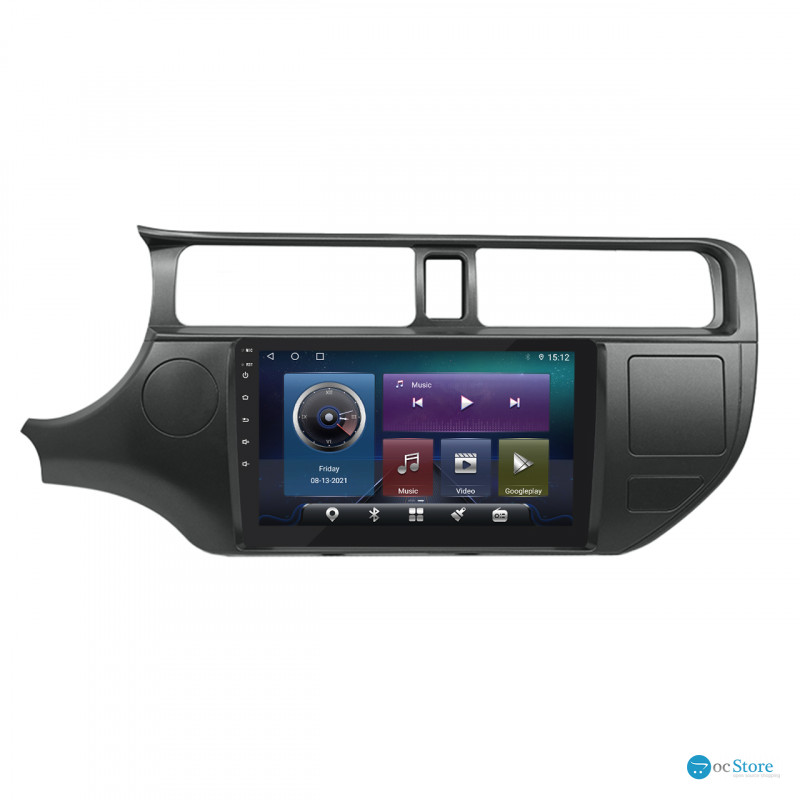 Штатная магнитола Lesko для Kia Rio III 2011-2015 экран 9" 4/64Gb 4G Wi-Fi GPS Top