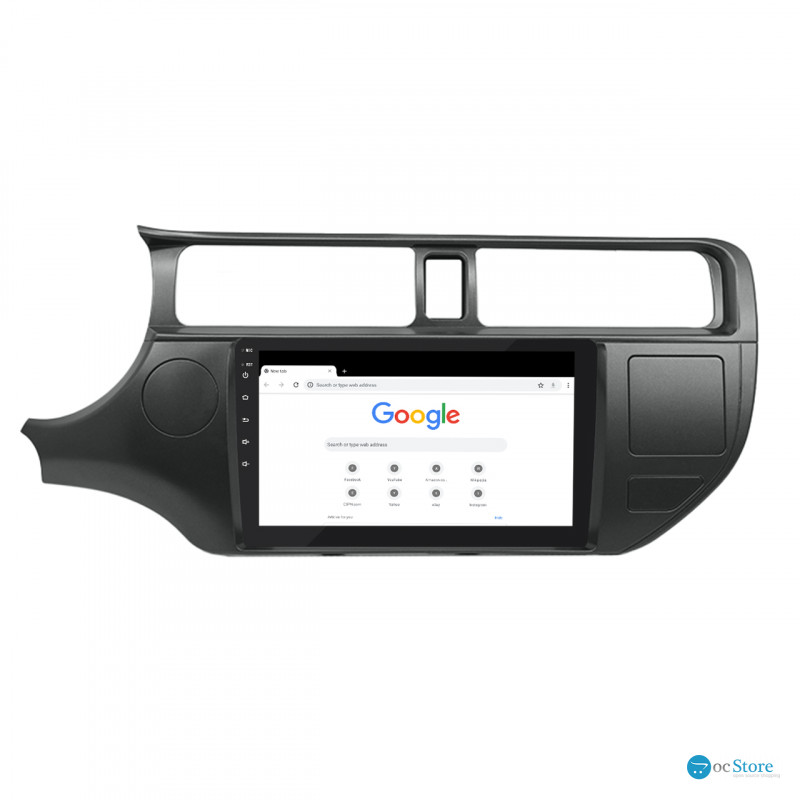 Штатная магнитола Lesko для Kia Rio III 2011-2015 экран 9" 4/64Gb 4G Wi-Fi GPS Top