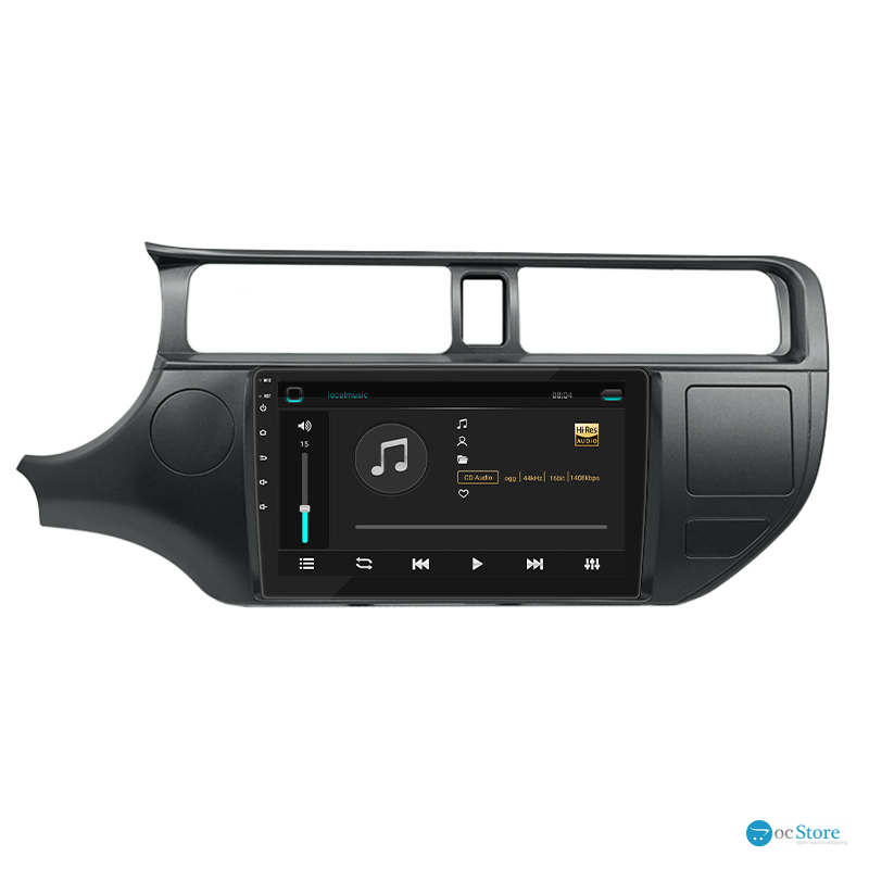 Штатная магнитола Lesko для Kia Rio III 2011-2015 экран 9" 6/128Gb 4G Wi-Fi GPS Top
