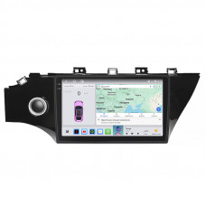 Штатная магнитола Lesko для Kia Rio IV 2017-2020 экран 10" 4/64 QLED CarPlay 4G Wi-Fi GPS 360 Prime