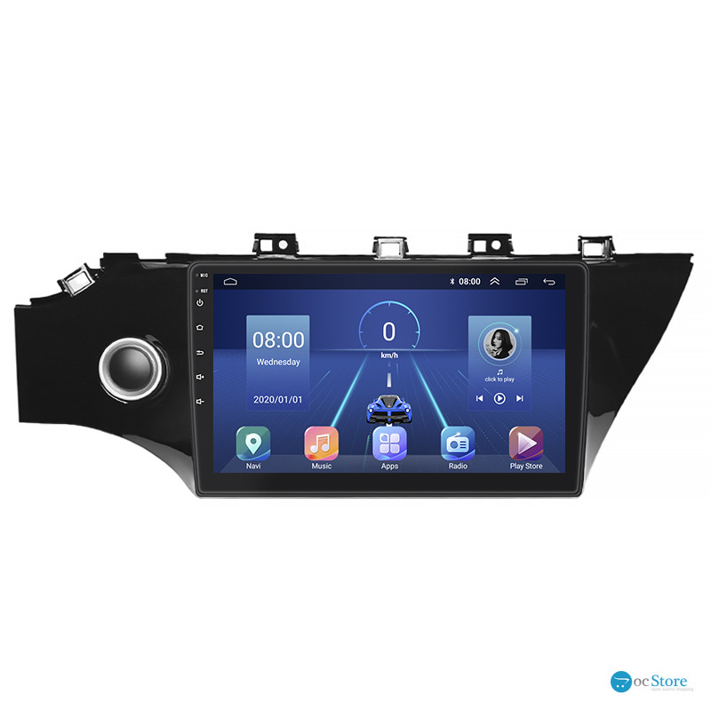 Штатная магнитола Lesko для Kia Rio IV 2017-2020 экран 10" 4/32Gb 4G Wi-Fi GPS Top