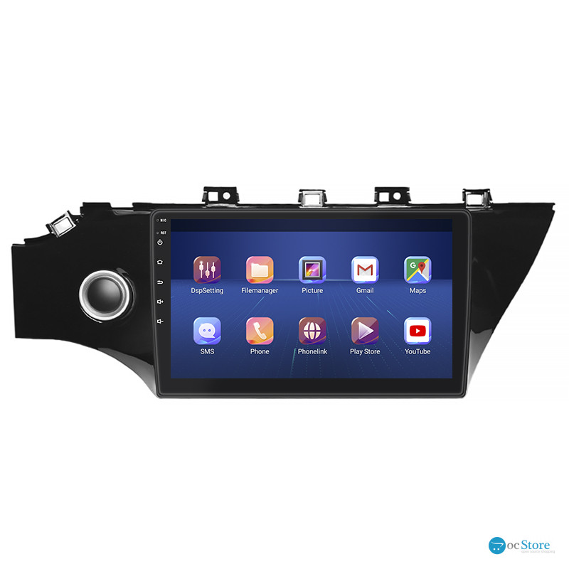 Штатная магнитола Lesko для Kia Rio IV 2017-2020 экран 10" 4/64Gb 4G Wi-Fi GPS Top