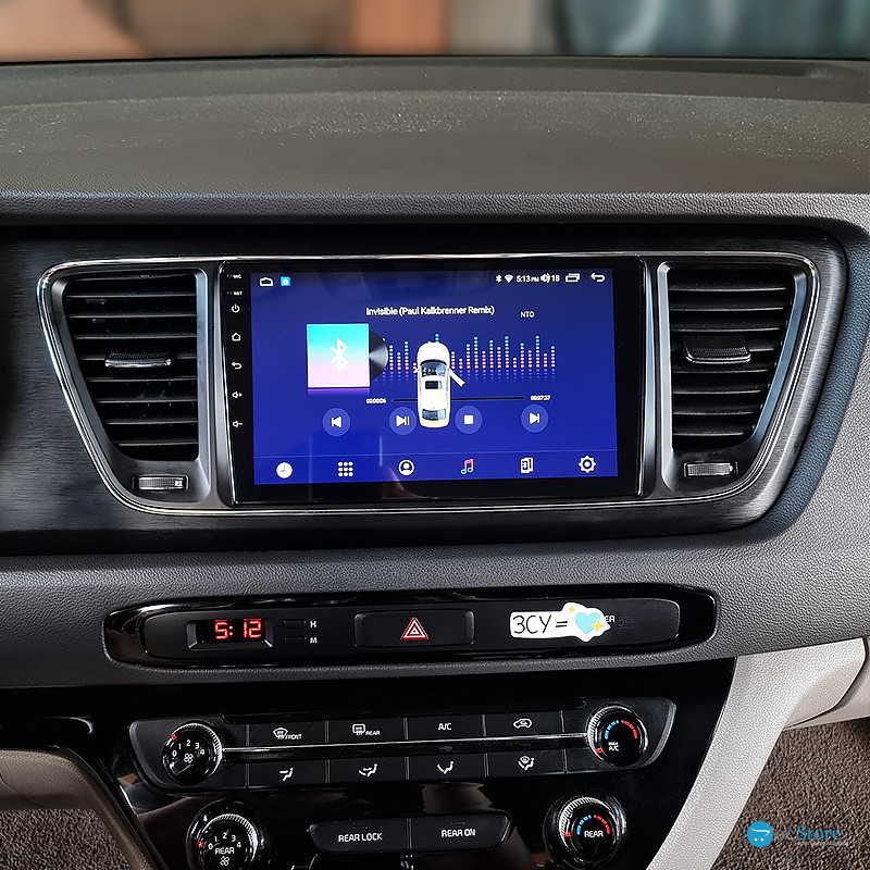 Штатная магнитола Lesko для Kia Sedona III 2014-2021 экран 9" 1/16Gb Wi-Fi GPS Base