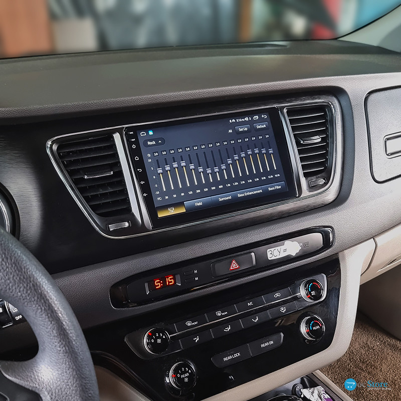Штатная магнитола Lesko для Kia Sedona III 2014-2021 экран 9" 2/32Gb CarPlay 4G Wi-Fi GPS Prime