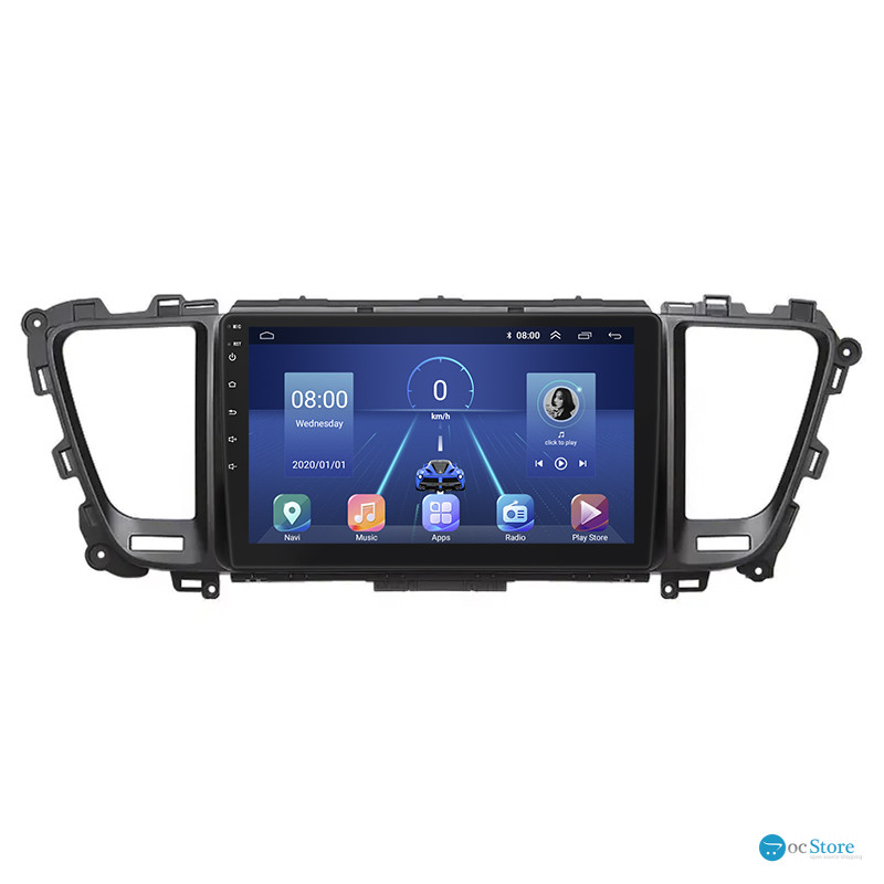 Штатная магнитола Lesko для Kia Sedona III 2014-2021 экран 9" 6/128Gb 4G Wi-Fi GPS Top