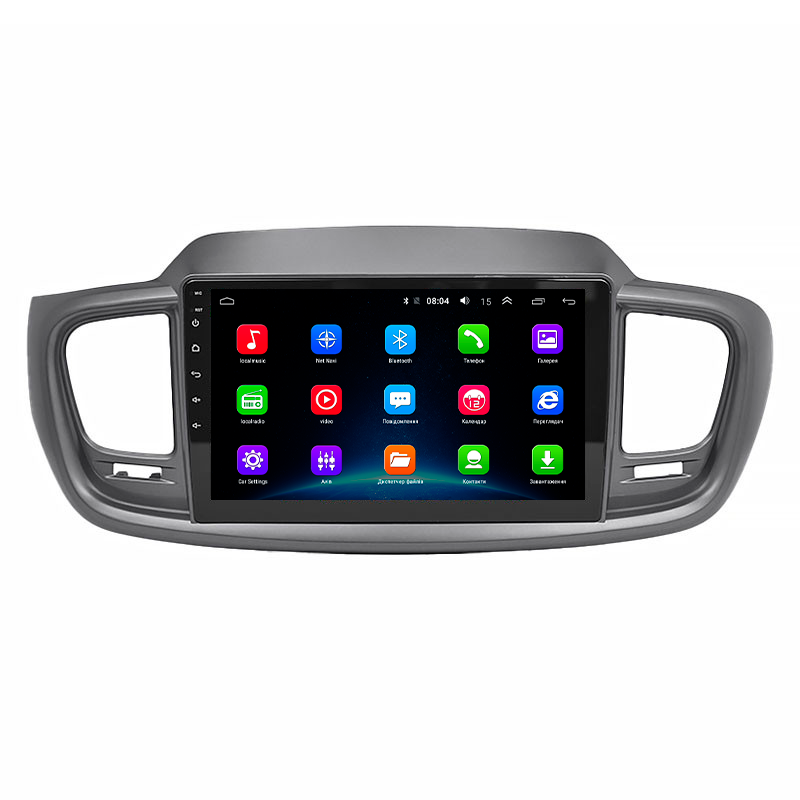 Штатная магнитола Lesko для Kia Sorento III Prime 2014-2017 экран 10" 2/32Gb Wi-Fi GPS Base