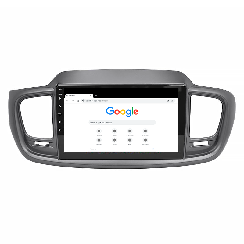 Штатная магнитола Lesko для Kia Sorento III Prime 2014-2017 экран 10" 2/32Gb 4G Wi-Fi GPS Top