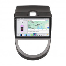 Штатная магнитола Lesko для Kia Soul I 2008-2011 экран 9" 4/64 QLED CarPlay 4G Wi-Fi GPS 360 Prime