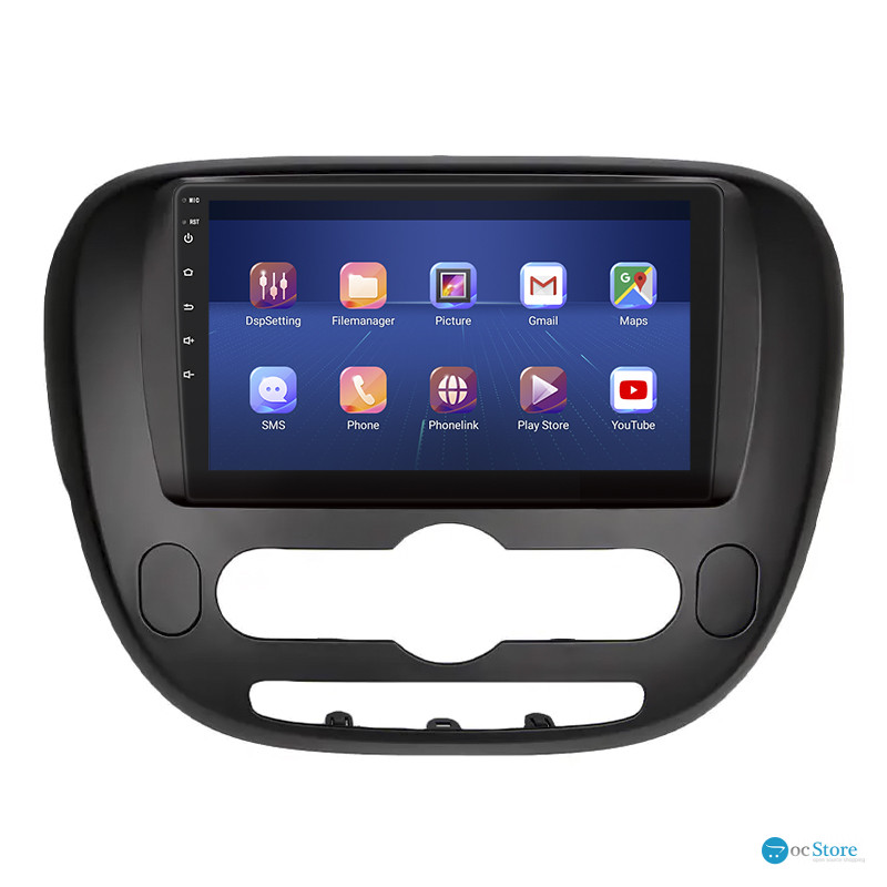 Штатная магнитола Lesko для Kia Soul II 2013-2016 экран 9" 2/32Gb 4G Wi-Fi GPS Top