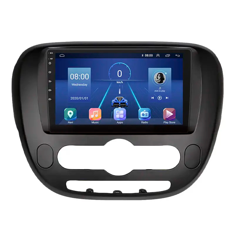 Штатная магнитола Lesko для Kia Soul II 2013-2016 экран 9" 6/128Gb 4G Wi-Fi GPS Top