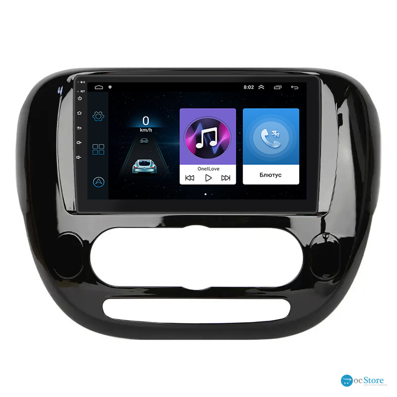 Штатная магнитола Lesko для Kia Soul II Рестайлинг 2016-2019 экран 9" 1/16Gb Wi-Fi GPS Base