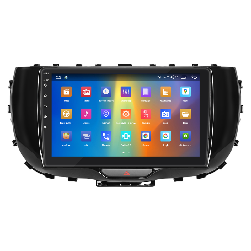 Штатная магнитола Lesko для Kia Soul III 2019-н.в. экран 9" 2/32Gb CarPlay 4G Wi-Fi GPS Prime