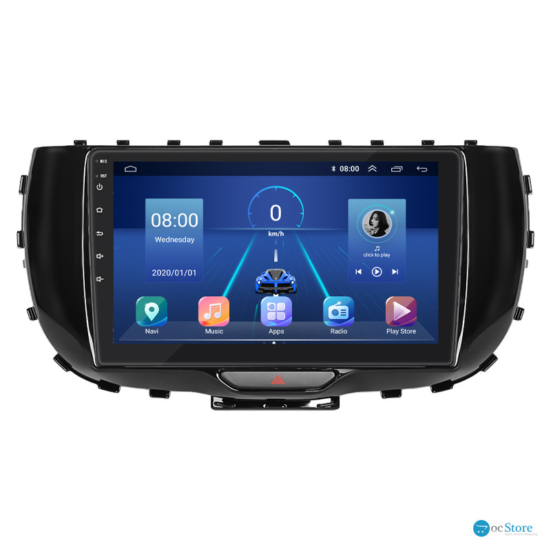 Штатная магнитола Lesko для Kia Soul III 2019-н.в. экран 9" 4/64Gb 4G Wi-Fi GPS Top