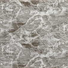 Декоративна 3D панель самоклейка 700х770х5мм Чорний мармур (цегла) (061-5) SW-00000036