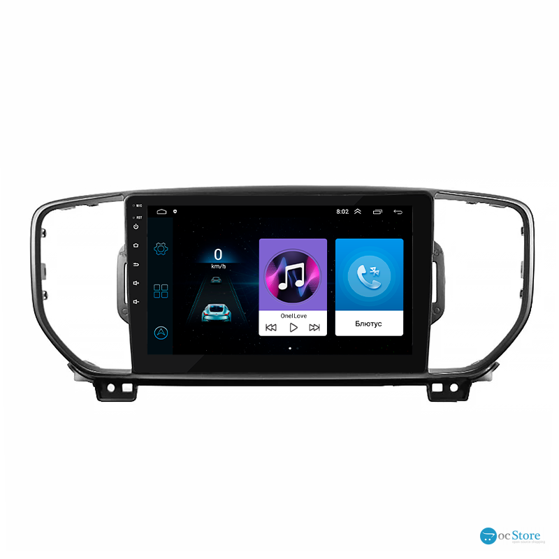 Штатная магнитола Lesko для Kia Sportage IV 2016-2018 экран 9" 1/16Gb Wi-Fi GPS Base