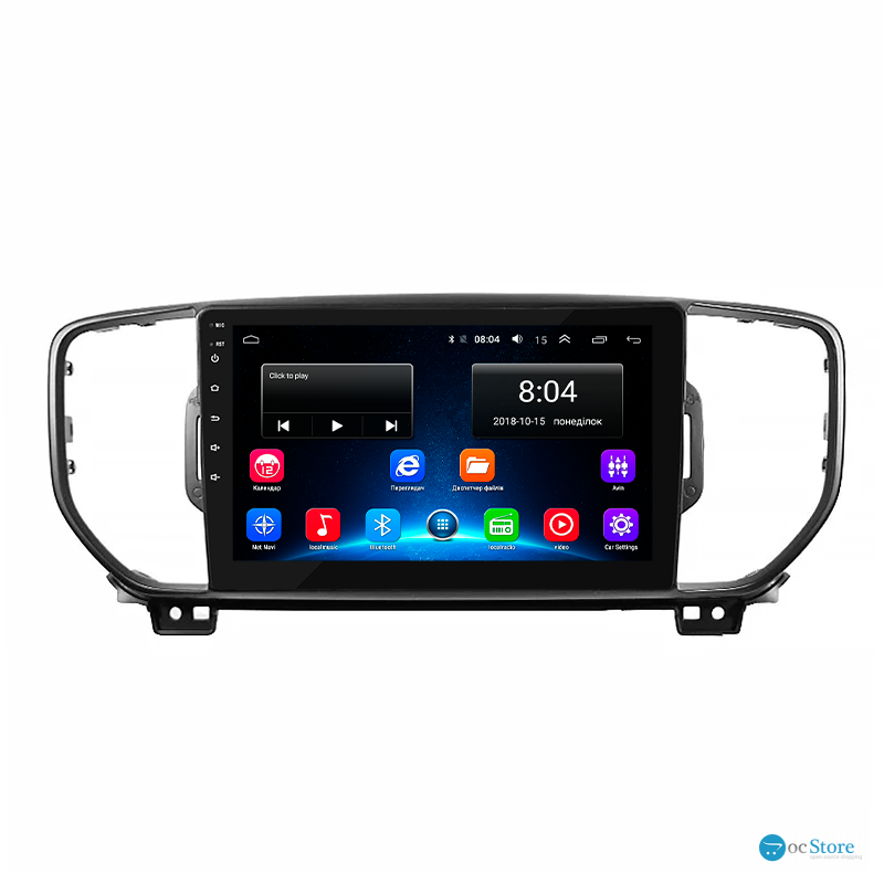 Штатная магнитола Lesko для Kia Sportage IV 2016-2018 экран 9" 2/32Gb Wi-Fi GPS Base