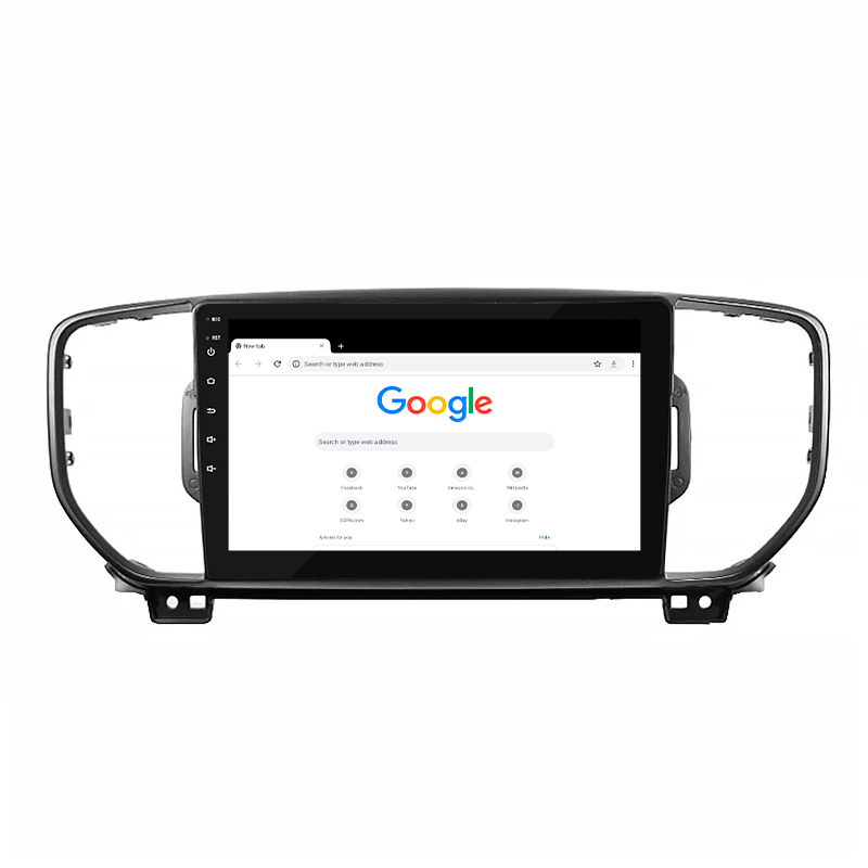 Штатная магнитола Lesko для Kia Sportage IV 2016-2018 экран 9" 2/32Gb Wi-Fi GPS Base