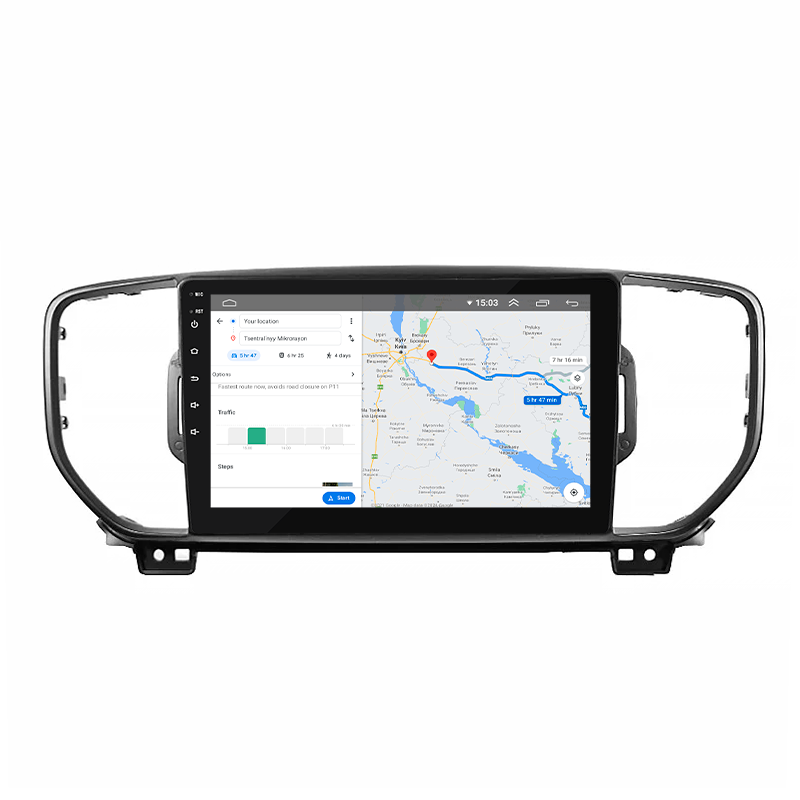 Штатная магнитола Lesko для Kia Sportage IV 2016-2018 экран 9" 2/32Gb Wi-Fi GPS Base