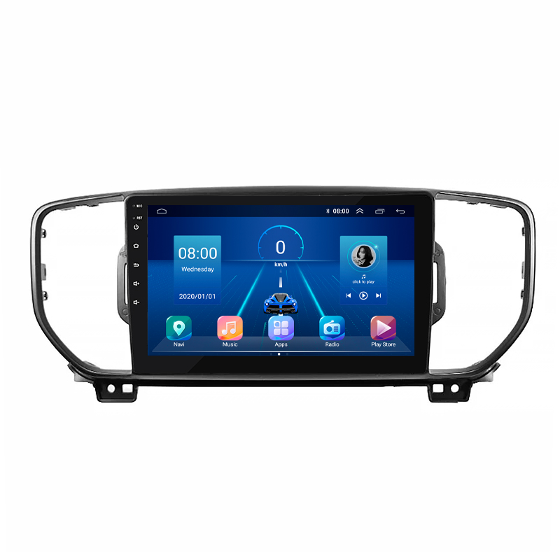 Штатная магнитола Lesko для Kia Sportage IV 2016-2018 экран 9" 6/128Gb 4G Wi-Fi GPS Top