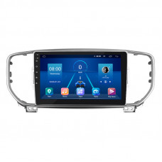 Штатная магнитола Lesko для Kia Sportage IV Рестайлинг 2018-н.в. экран 9" 2/32Gb 4G Wi-Fi GPS Top
