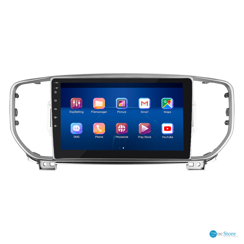 Штатная магнитола Lesko для Kia Sportage IV Рестайлинг 2018-н.в. экран 9" 2/32Gb 4G Wi-Fi GPS Top