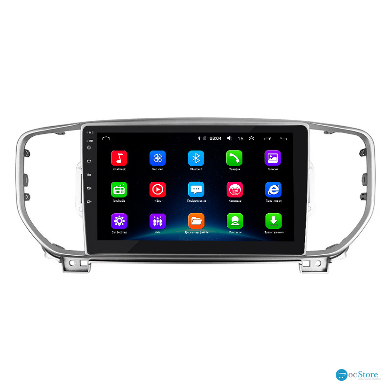 Штатная магнитола Lesko для Kia Sportage IV Рестайлинг 2018-н.в. экран 9" 2/32Gb Wi-Fi GPS Base