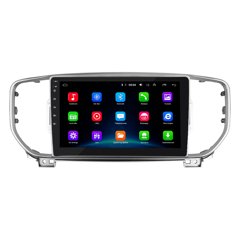 Штатная магнитола Lesko для Kia Sportage IV Рестайлинг 2018-н.в. экран 9" 2/32Gb Wi-Fi GPS Base