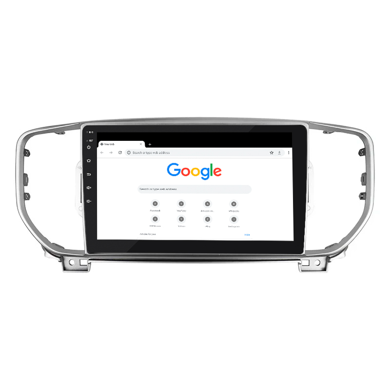 Штатная магнитола Lesko для Kia Sportage IV Рестайлинг 2018-н.в. экран 9" 2/32Gb Wi-Fi GPS Base