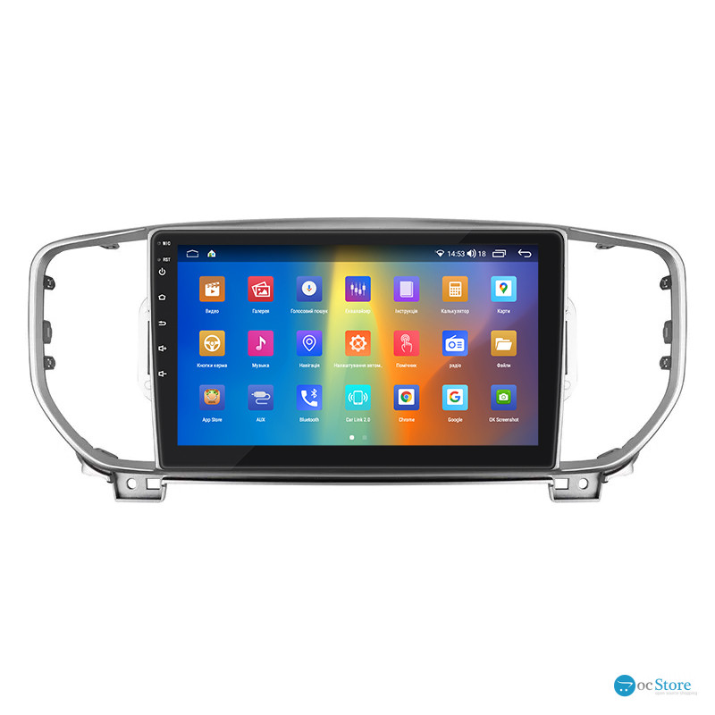Штатная магнитола Lesko для Kia Sportage IV Рестайлинг 2018-н.в. экран 9" 2/32Gb CarPlay 4G Wi-Fi GPS Prime