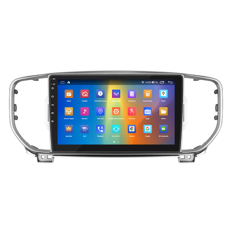 Штатная магнитола Lesko для Kia Sportage IV Рестайлинг 2018-н.в. экран 9" 2/32Gb CarPlay 4G Wi-Fi GPS Prime