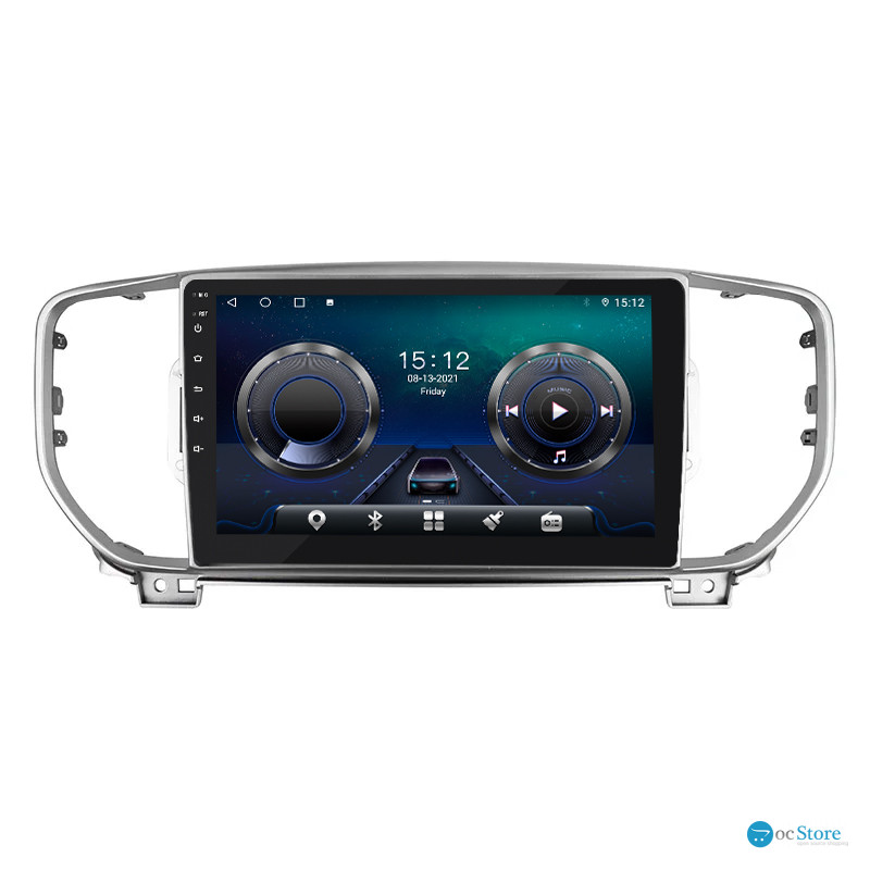 Штатная магнитола Lesko для Kia Sportage IV Рестайлинг 2018-н.в. экран 9" 4/64Gb 4G Wi-Fi GPS Top