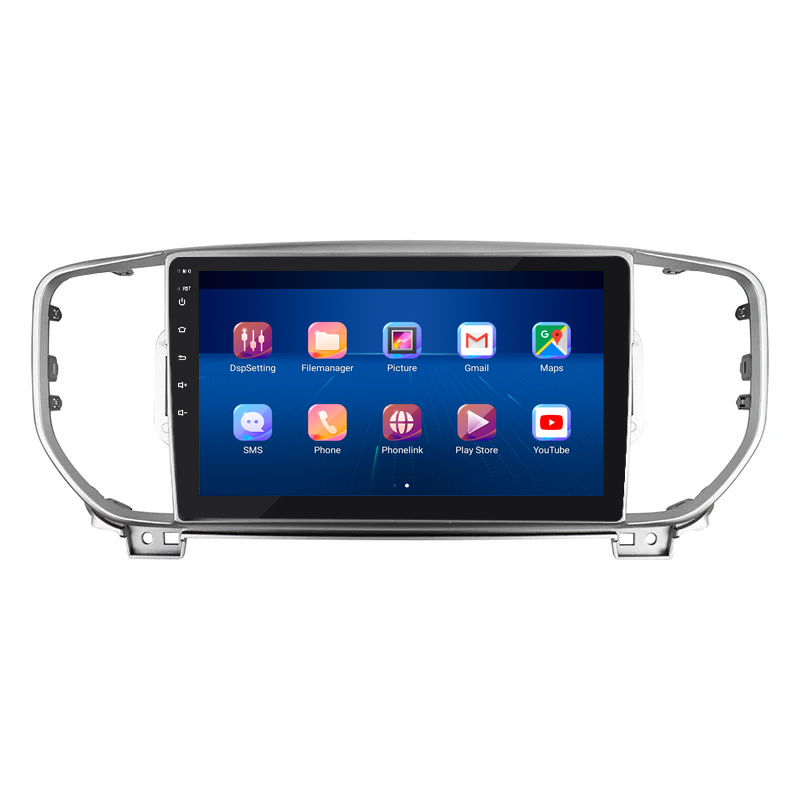 Штатная магнитола Lesko для Kia Sportage IV Рестайлинг 2018-н.в. экран 9" 6/128Gb 4G Wi-Fi GPS Top