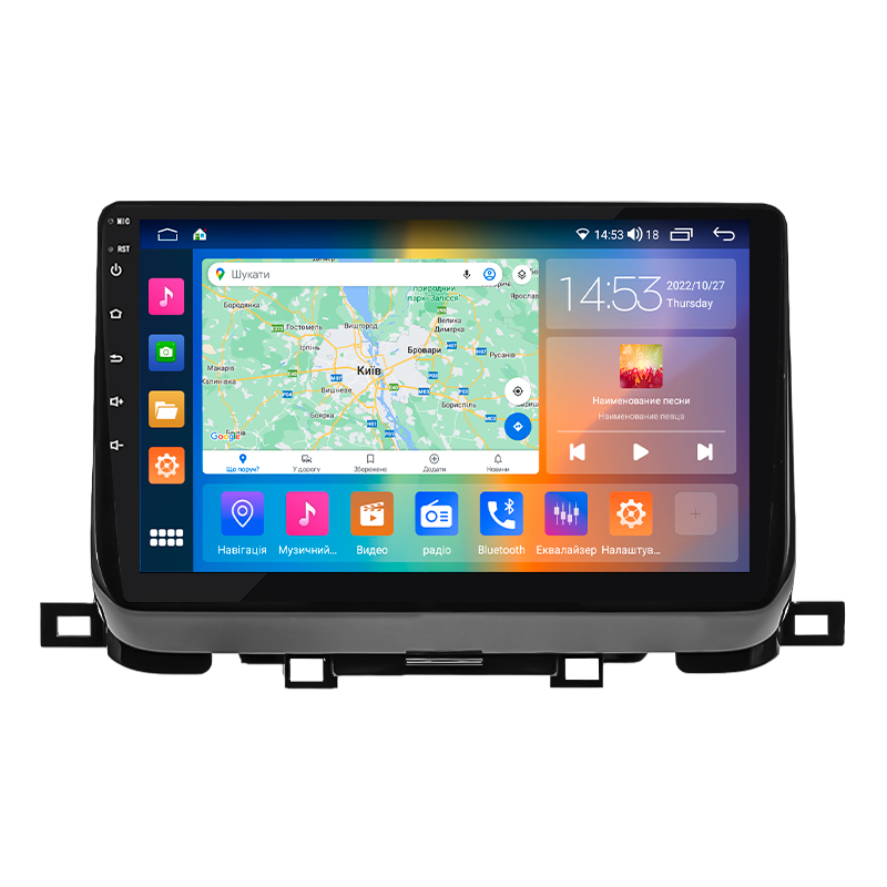 Штатная магнитола Lesko для Kia Sportage NP 2018-н.в. экран 10" 4/64Gb CarPlay 4G Wi-Fi GPS Prime