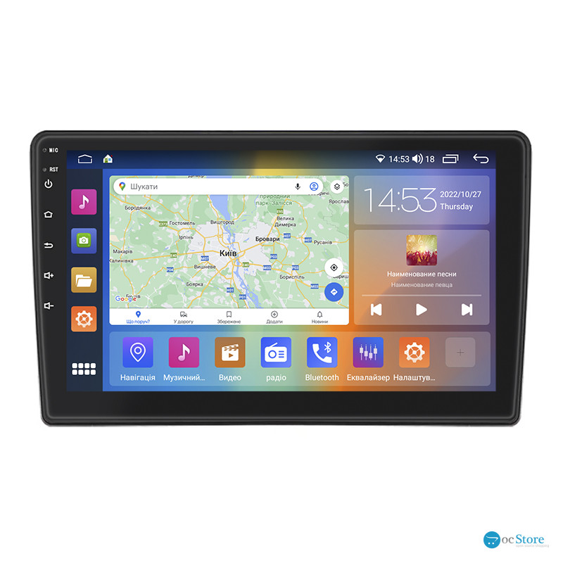 Штатная магнитола Lesko для LADA (ВАЗ) Granta I 2011-2018 экран 9" 2/32Gb CarPlay 4G Wi-Fi GPS Prime