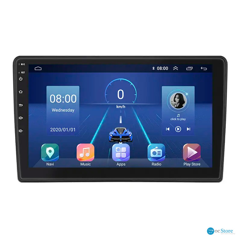 Штатная магнитола Lesko для LADA (ВАЗ) Granta I 2011-2018 экран 9" 6/128Gb 4G Wi-Fi GPS Top