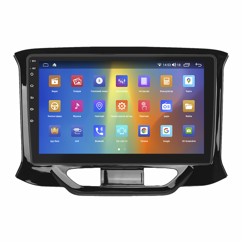 Штатная магнитола Lesko для LADA (ВАЗ) XRAY I 2015-н.в. экран 9" 2/32Gb CarPlay 4G Wi-Fi GPS Prime