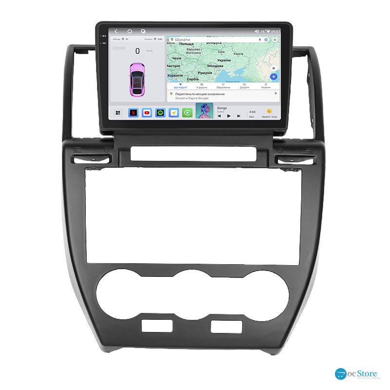 Штатная магнитола Lesko для Land Rover Freelander II Рестайлинг 2010-2012 экран 9" 4/64 QLED CarPlay 4G Wi-Fi GPS 360 Prime