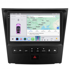 Штатная магнитола Lesko для Lexus GS III 2004-2007 экран 9" 4/64 QLED CarPlay 4G Wi-Fi GPS 360 Prime