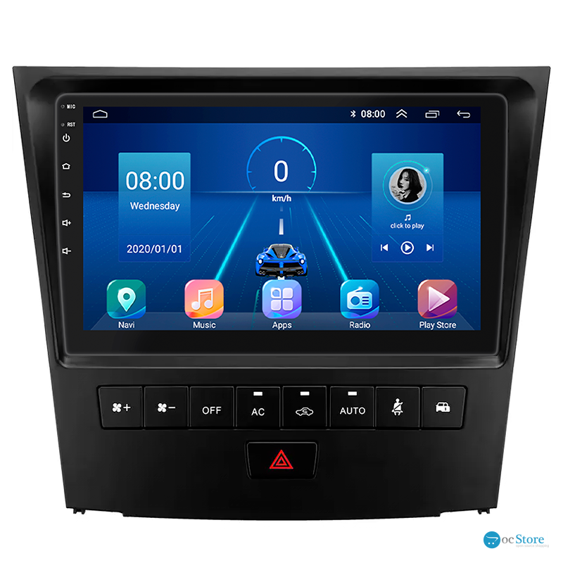 Штатная магнитола Lesko для Lexus GS III 2004-2007 экран 9" 4/64Gb 4G Wi-Fi GPS Top