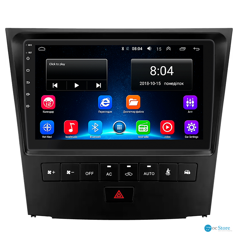 Штатная магнитола Lesko для Lexus GS III Рестайлинг 2007-2011 экран 9" 2/32Gb Wi-Fi GPS Base